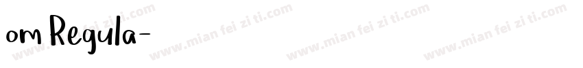 om Regula字体转换